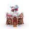 Gingerbread Cottage Snowmen Romance Musical Water Snow Globe